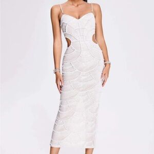 Teresa Pearl Sequin Midi Dress